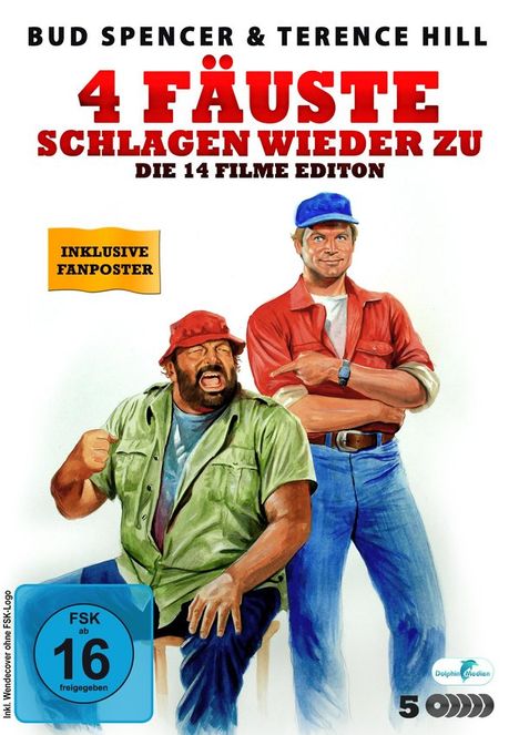 Bud Spencer &amp; Terence Hill - 4 Fäuste schlagen wieder zu! (Die 15 Filme Edition), 5 DVDs