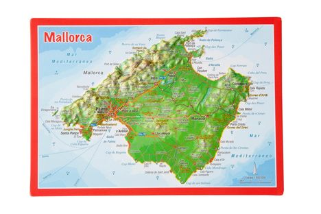 André Markgraf: Reliefpostkarte Mallorca, Karten