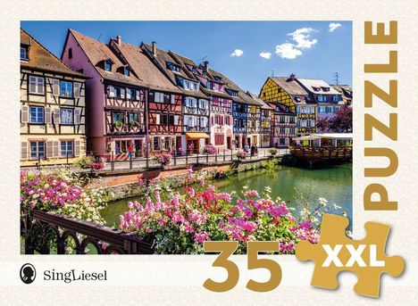 Demenz-Puzzle: Colmar. Das Demenz-Puzzle-Spiel mit 35 Puzzle-Teilen im XXL-Format., Diverse