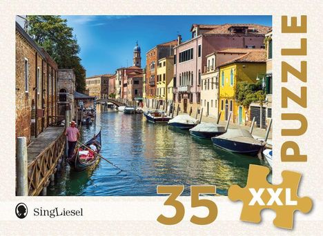 Demenz-Puzzle: Venedig. Das Demenz-Puzzle-Spiel mit 35 Puzzle-Teilen im XXL-Format, Diverse