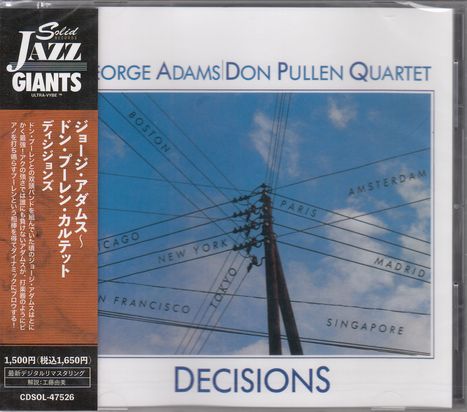 George Adams & Don Pullen: Decisions, CD