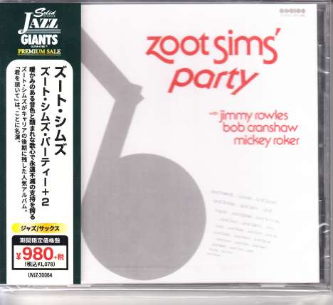 Zoot Sims (1925-1985): Zoot Sims' Party, CD