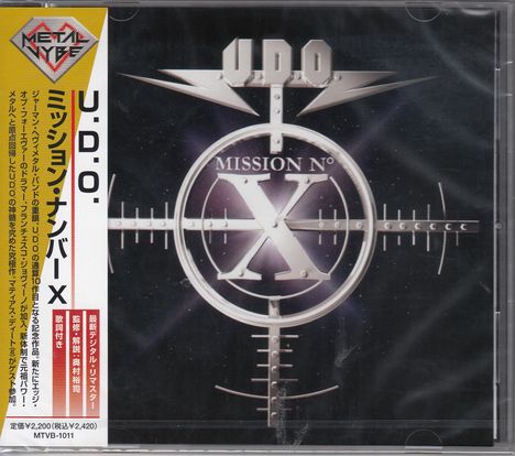 U.D.O.: Mission No.X, CD