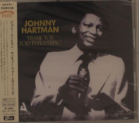 Johnny Hartman (1923-1983): Thank You For Everything, CD