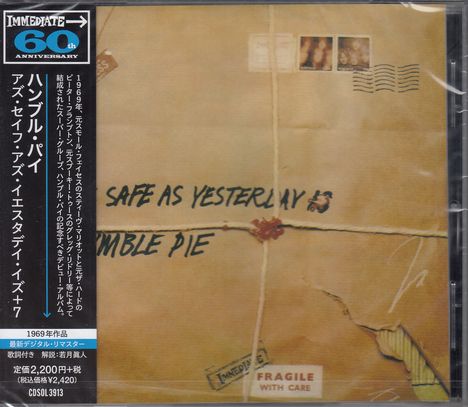 Humble Pie: As Safe As Yesterday Is, CD