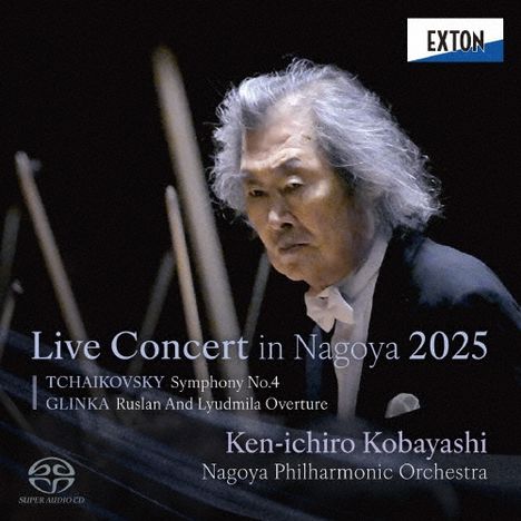 "Live Concert in Nagoya 2025", Tchaikovsky, Glinka, Ken-ichiro Kobayashi, Nagoya Philharmonic Orchestra. Mann dirigiert.