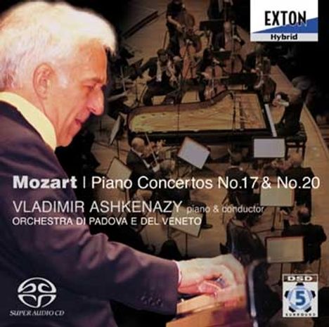 Mozart: Klavierkonzerte Nr. 17 & Nr. 20, Vladimir Ashkenazy dirigiert und spielt Klavier, Orchester aus Padova und Veneto.