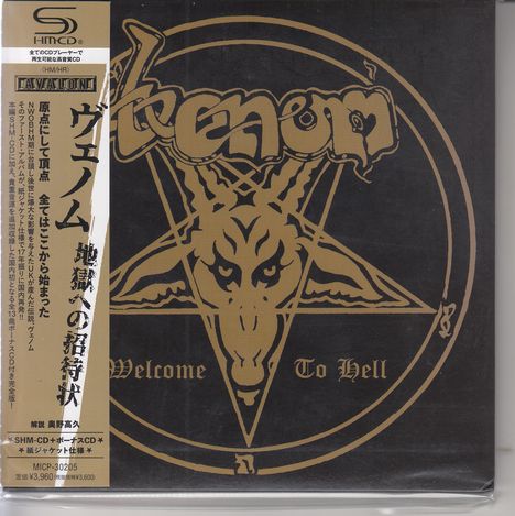 Venom: Welcome To Hell (SHM-CD + CD), 2 CDs