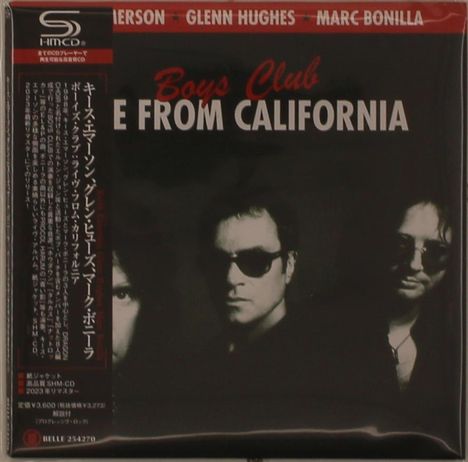 Keith Emerson, Marc Bonilla & Glenn Hughes: Boys Club: Live From California (SHM-CD) (Papersleeve), CD