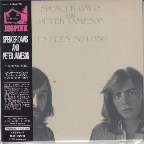 Spencer Davis &amp; Peter Jameson: It's Been So Long (Papersleeve), CD