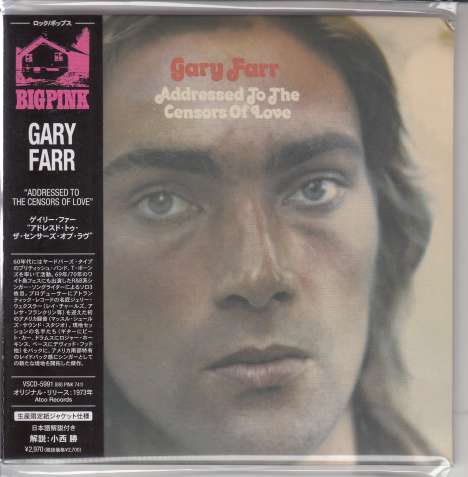 Gary Farr: Addressed To The Censors Of Love (Papersleeve), CD