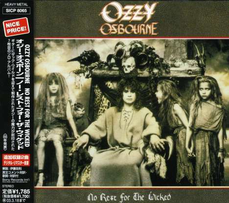 Ozzy Osbourne: No Rest For The Wicked, CD