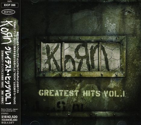 Korn: Greatest Hits Vol.1 (regular ed.), CD