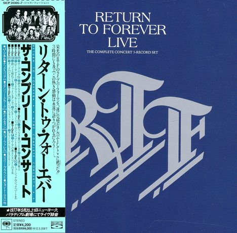 Return To Forever: Live: The Complete Concert (Blu-Spec CD) (Papersleeves), 3 CDs