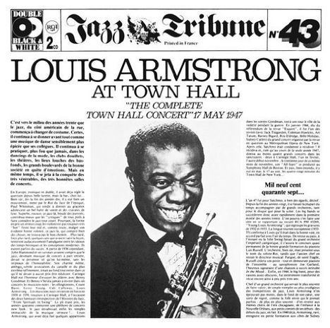Louis Armstrong (1901-1971): At Town Hall: The Complete Concert 1947, 2 CDs