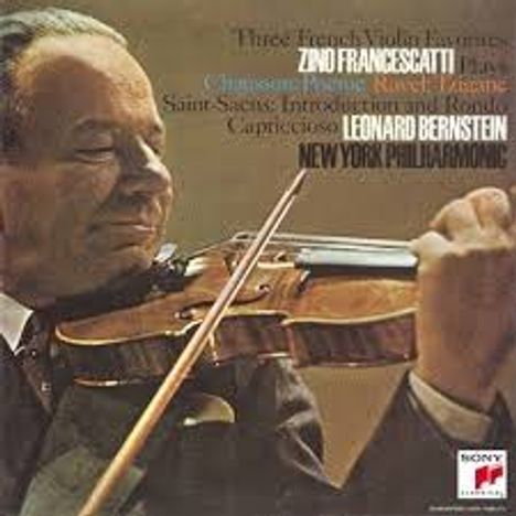 Zino Francescatti - Three French Violin Favorites, CD