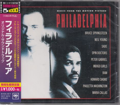 Filmmusik: Philadelphia, CD