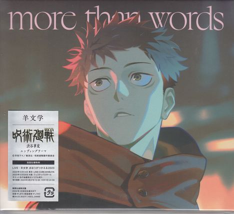 Hitsujibungaku: More Than Words (Digipack), Maxi-CD