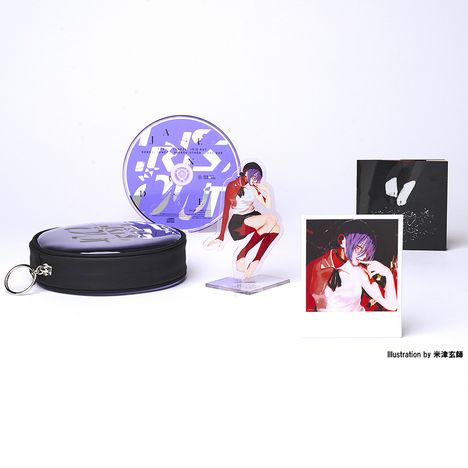 Text: "IRIS OUT", "JANE DOE", "TOUR 2026", "チェンソーマン". Design in dunklem und violettem Ton, möglicherweise ein Albumcover.