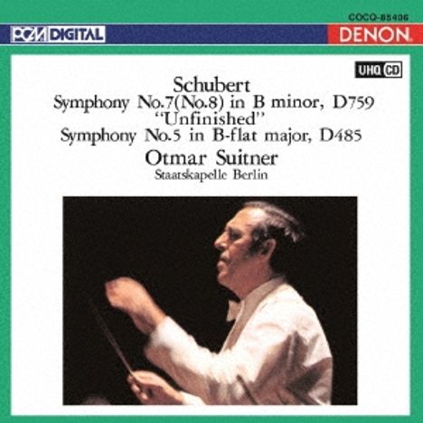 Franz Schubert (1797-1828): Symphonien Nr.5 &amp; 8 (Ultra High Quality CD), CD