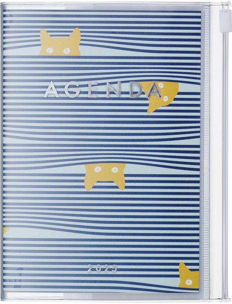 MARK'S 2024/2025 Taschenkalender A6 vertikal, Cats // Blue, Buch