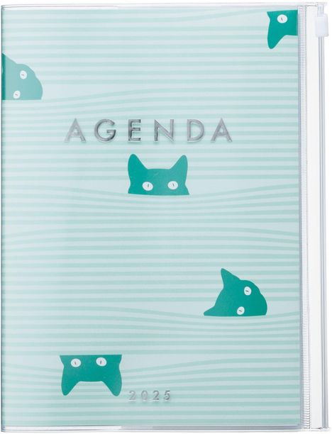 MARK'S 2024/2025 Taschenkalender A5 vertikal, Cats, Green, Buch
