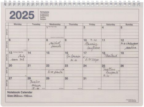 MARK'S 2025 Tischkalender M // Ivory, Kalender