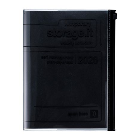 MARK'S 2025/26 Taschenkalender, A5 Storage.it // Black, Buch