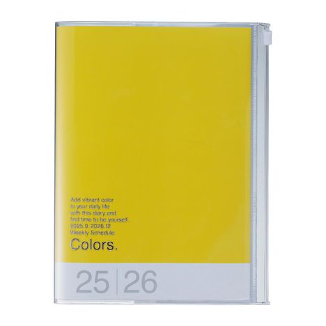 MARK'S 2025/26 Taschenkalender, A5 Colors // Yellow, Buch