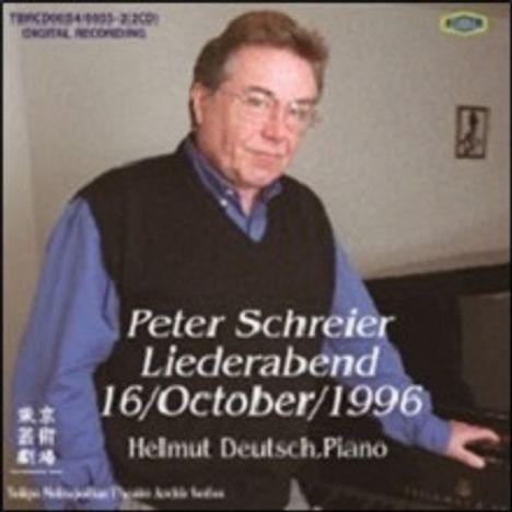 Peter Schreier - Liederabend 16.10.1996, 2 CDs
