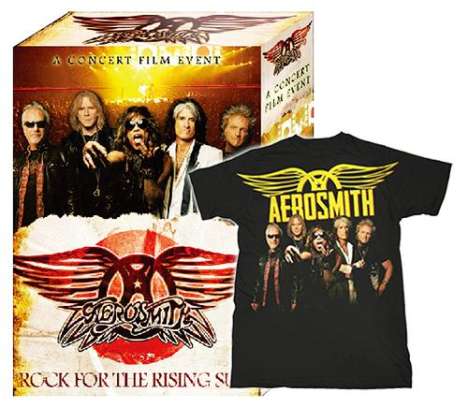 Aerosmith: Rock For The Rising Sun: Live In Japan 2011 (Blu-ray + Shirt Gr.L), 1 Blu-ray Disc und 1 T-Shirt