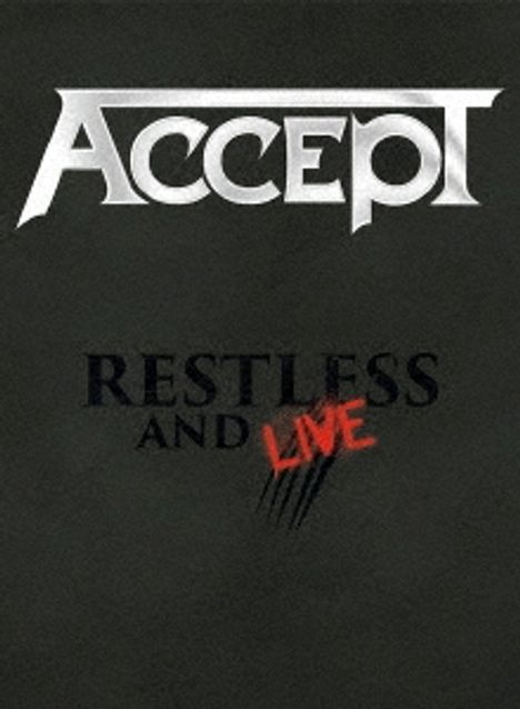 Accept: Restless And Live 2015, 1 DVD und 2 CDs