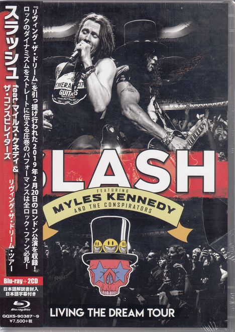 Slash Feat. Myles Kennedy &amp; The Conspirators: Living The Dream Tour, 2 CDs und 1 Blu-ray Disc