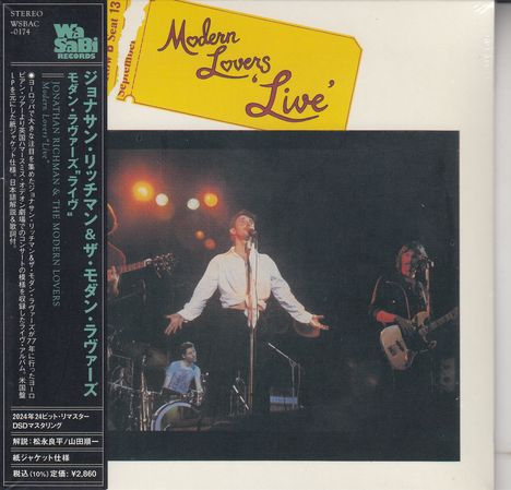 Jonathan Richman &amp; The Modern Lovers: Modern Lovers Live (Papersleeve), CD