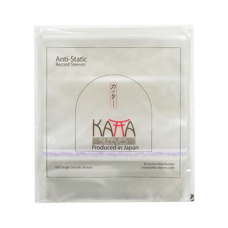 7" Single Vinyl Außenhüllen (KATTA Sleeves) (Anti-Static Record Sleeves) (mit Klebeverschluss) (100 Stück), Zubehör
