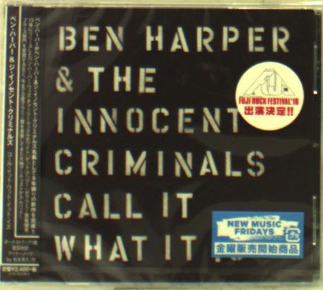 Ben Harper: Call It What It Is + 1, CD