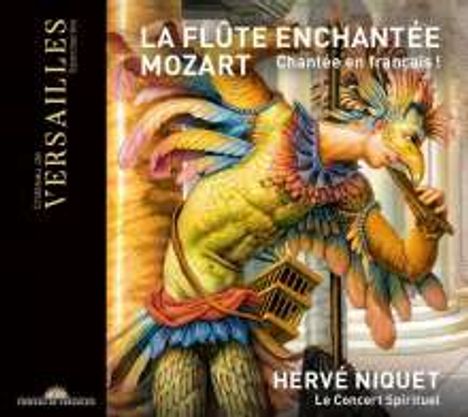 Wolfgang Amadeus Mozart (1756-1791): Die Zauberflöte (in frz. Sprache), 2 CDs, 1 DVD und 1 Blu-ray Disc