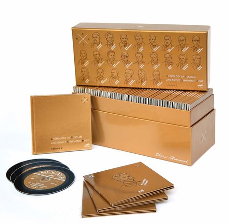 Anthology of Russian and Soviet Symphonic Music Vol. 2 (Sonderpreis wegen z.T.stark beschädigter Box), 55 CDs