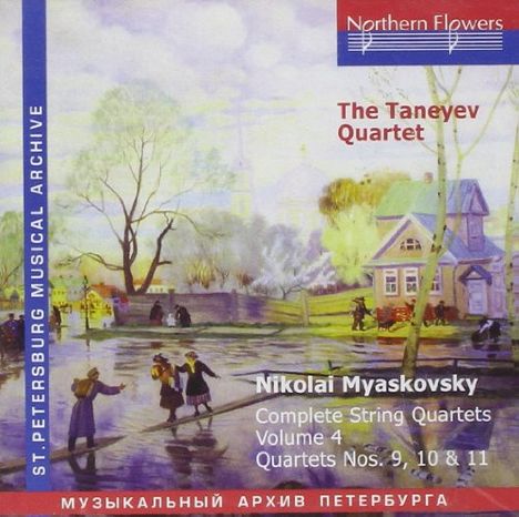Nikolai Miaskowsky (1881-1950): Streichquartette Vol.4, CD