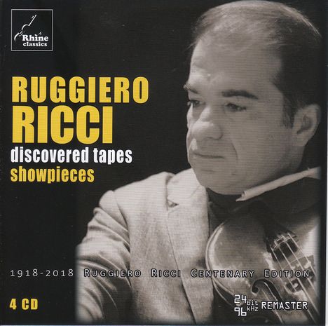 Ruggiero Ricci - Discovered Tapes "Showpieces", 4 CDs