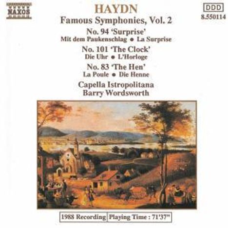 Joseph Haydn (1732-1809): Symphonien Nr.83,94,101, CD