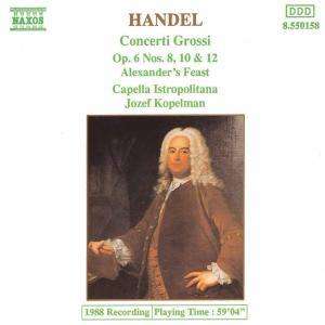 Georg Friedrich Händel (1685-1759): Concerti grossi op.6 Nr.8,10,12, CD