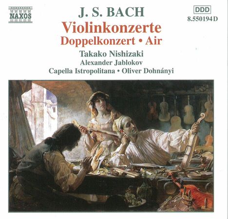 Johann Sebastian Bach (1685-1750): Violinkonzerte BWV 1041-1043, CD