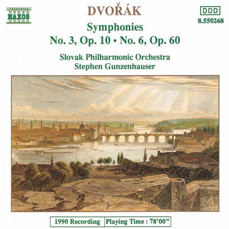Antonin Dvorak (1841-1904): Symphonien Nr.3 &amp; 6, CD