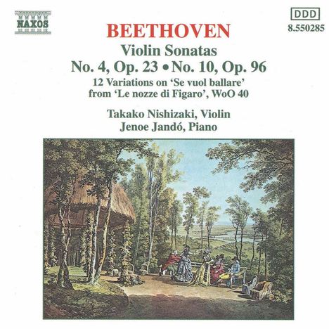 Ludwig van Beethoven (1770-1827): Violinsonaten Nr.4 & 10, CD