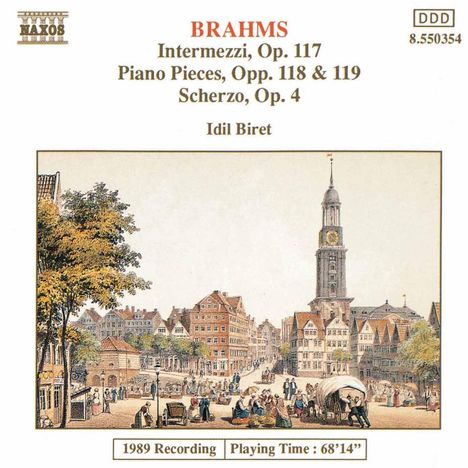 Johannes Brahms (1833-1897): Klavierstücke opp.117-119, CD