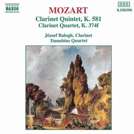 Wolfgang Amadeus Mozart (1756-1791): Klarinettenquintett KV 581, CD