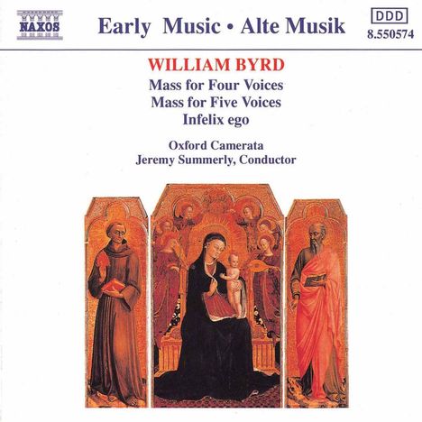 William Byrd (1543-1623): Masses for 4 & 5 Voices, CD