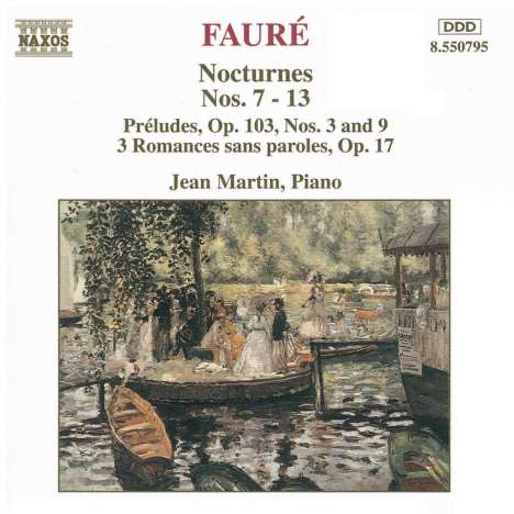 Gabriel Faure (1845-1924): Nocturnes Nr.7-13, CD