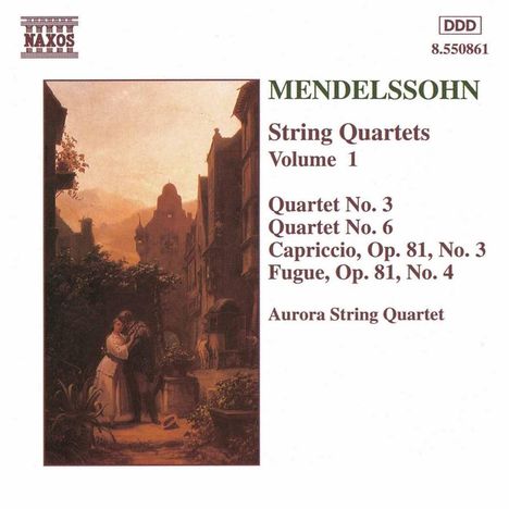 Felix Mendelssohn Bartholdy (1809-1847): Streichquartette Nr.3 &amp; 6, CD